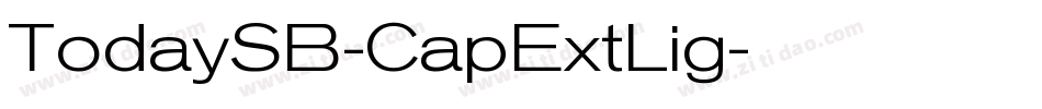 TodaySB-CapExtLig字体转换