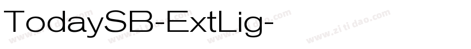 TodaySB-ExtLig字体转换