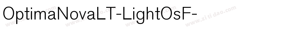 OptimaNovaLT-LightOsF字体转换