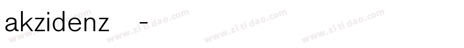 akzidenz字库字体转换