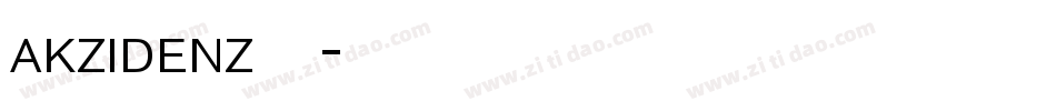 akzidenz字体字体转换
