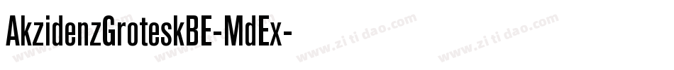AkzidenzGroteskBE-MdEx字体转换