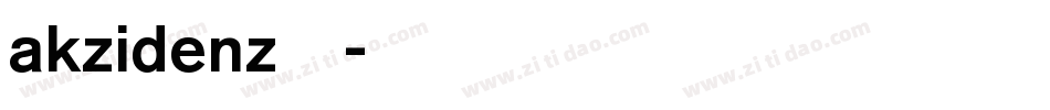 akzidenz字体字体转换