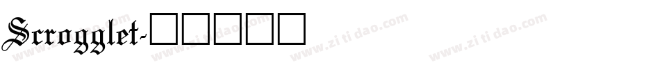 Scrogglet字体转换