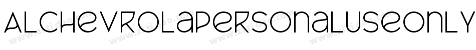 AlChevrolaPersonaluseonly-axY2a字体转换