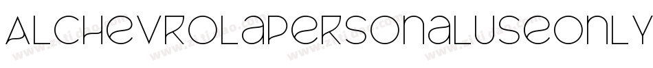 AlChevrolaPersonaluseonly-axY2a字体转换