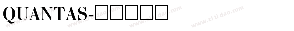 QUANTAS字体转换