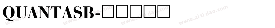 QUANTASB字体转换