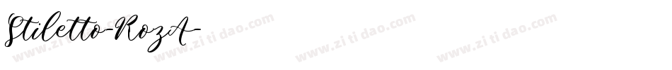 Stiletto-RozA字体转换