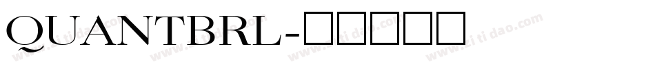 QUANTBRL字体转换