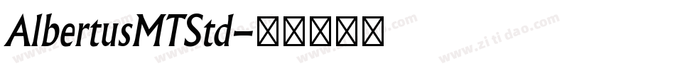 AlbertusMTStd字体转换