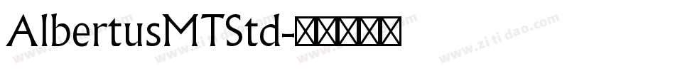AlbertusMTStd字体转换