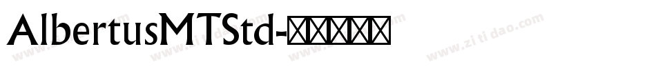 AlbertusMTStd字体转换
