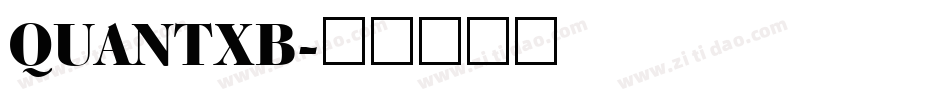 QUANTXB字体转换