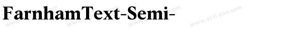 FarnhamText-Semi字体转换