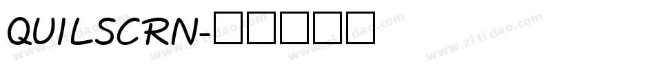 QUILSCRN字体转换