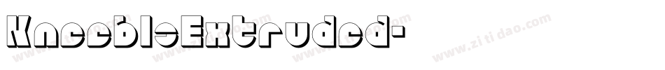KneeblsExtruded字体转换