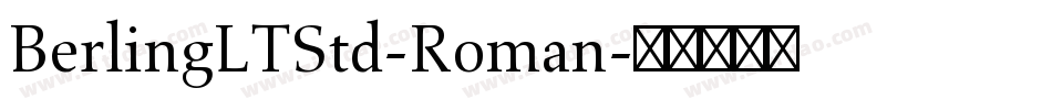 BerlingLTStd-Roman字体转换