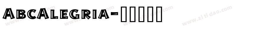 AbcAlegria字体转换