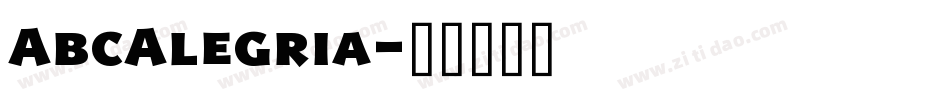 AbcAlegria字体转换