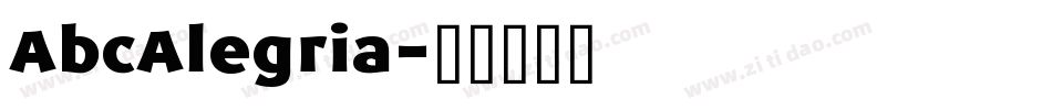 AbcAlegria字体转换