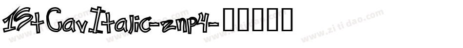 1StCavItalic-znp4字体转换