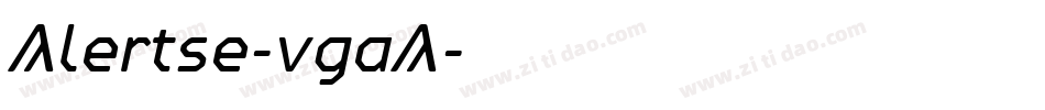 Alertse-vgaA字体转换