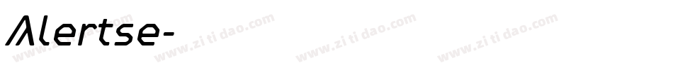 Alertse字体转换