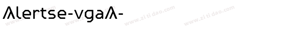 Alertse-vgaA字体转换
