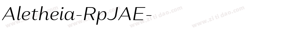 Aletheia-RpJAE字体转换