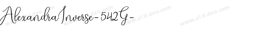 AlexandraInverse-542G字体转换