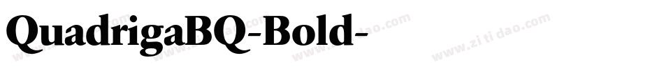 QuadrigaBQ-Bold字体转换