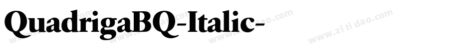 QuadrigaBQ-Italic字体转换