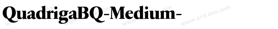 QuadrigaBQ-Medium字体转换