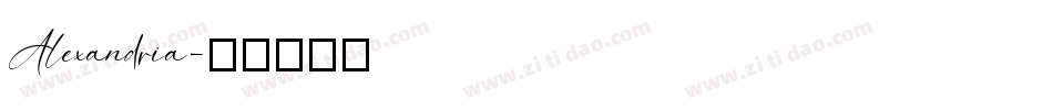 Alexandria字体转换