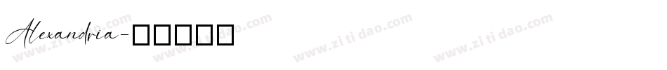 Alexandria字体转换