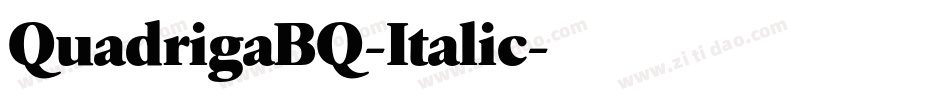 QuadrigaBQ-Italic字体转换
