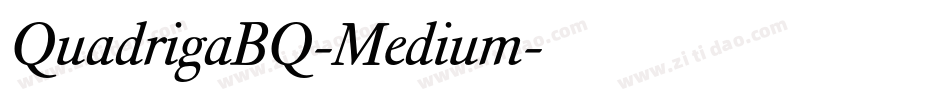 QuadrigaBQ-Medium字体转换