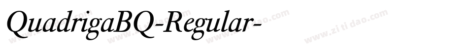QuadrigaBQ-Regular字体转换