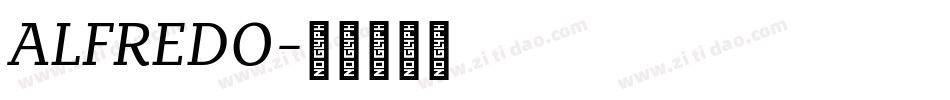 ALFREDO字体转换