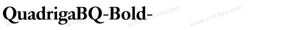 QuadrigaBQ-Bold字体转换