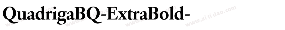 QuadrigaBQ-ExtraBold字体转换