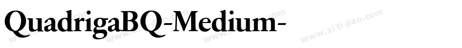 QuadrigaBQ-Medium字体转换