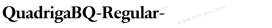 QuadrigaBQ-Regular字体转换