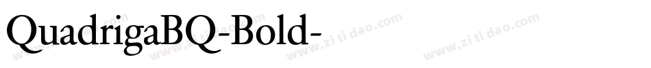 QuadrigaBQ-Bold字体转换