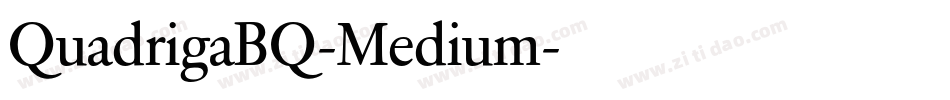 QuadrigaBQ-Medium字体转换