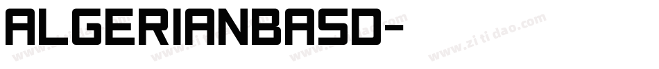 AlgerianBasD字体转换