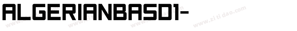 AlgerianBasD1字体转换