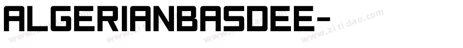 AlgerianBasDEE字体转换