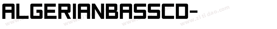 AlgerianBasSCD字体转换